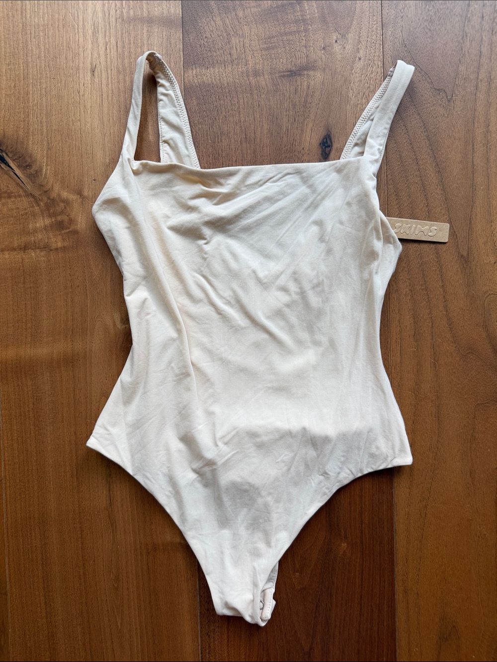 SKIMS Double Lined Nude Strapless Bodysuit / S